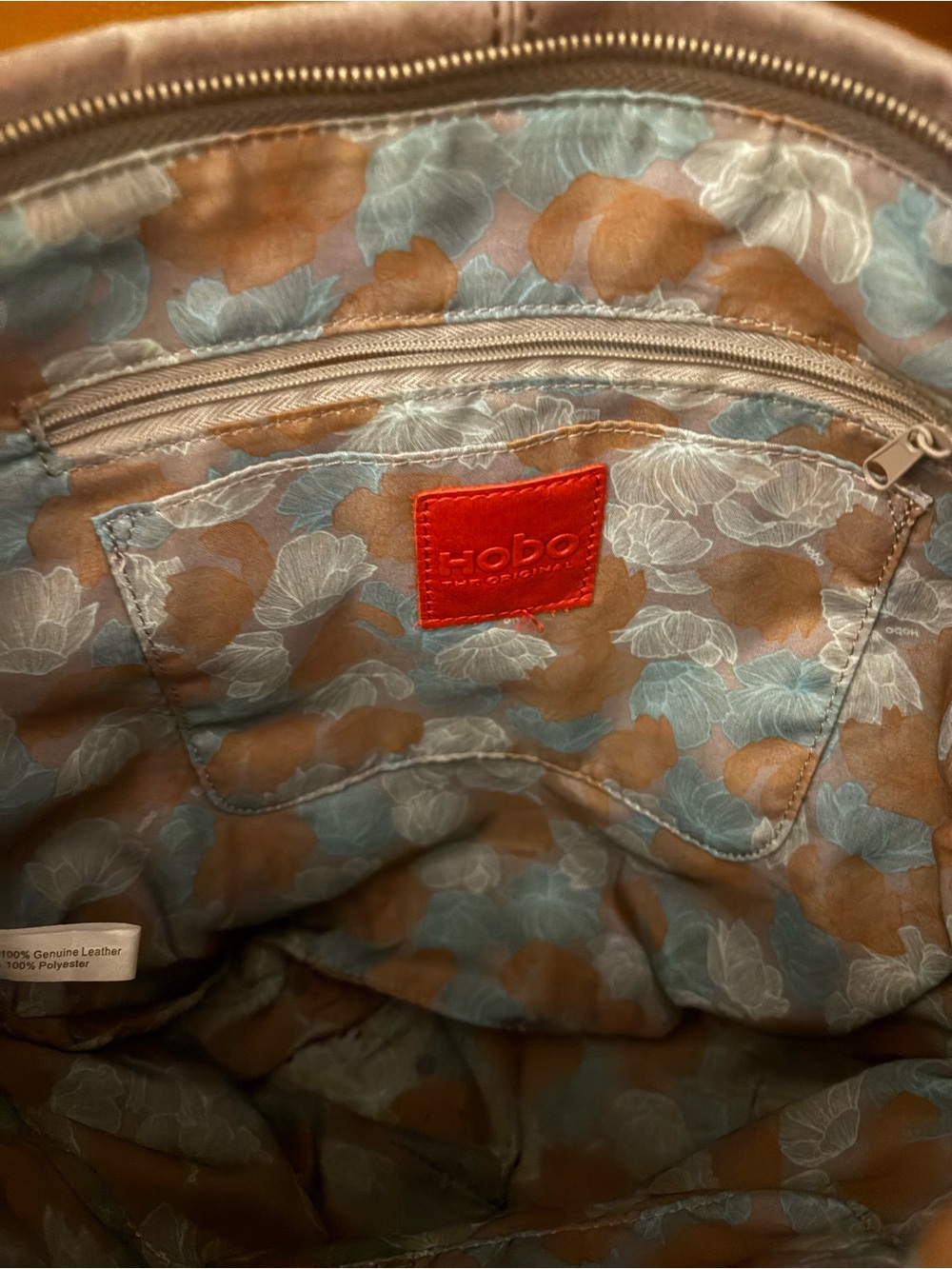 HOBO Gray Leather Hobo Bag - Picture 5 of 6